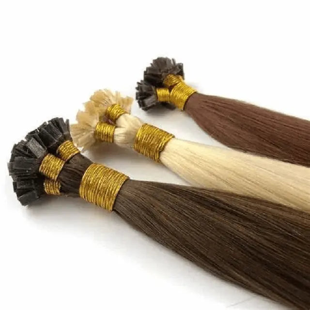 Flat Tip Hair Extensions – 100% Remy Human Hair | Seamless, Natural Look | Long-Lasting Pre-Bonded Extensions for Volume & Length Hairextensionluxe
