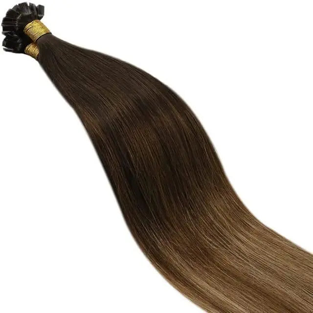 Flat Tip Hair Extensions – 100% Remy Human Hair | Seamless, Natural Look | Long-Lasting Pre-Bonded Extensions for Volume & Length Hairextensionluxe