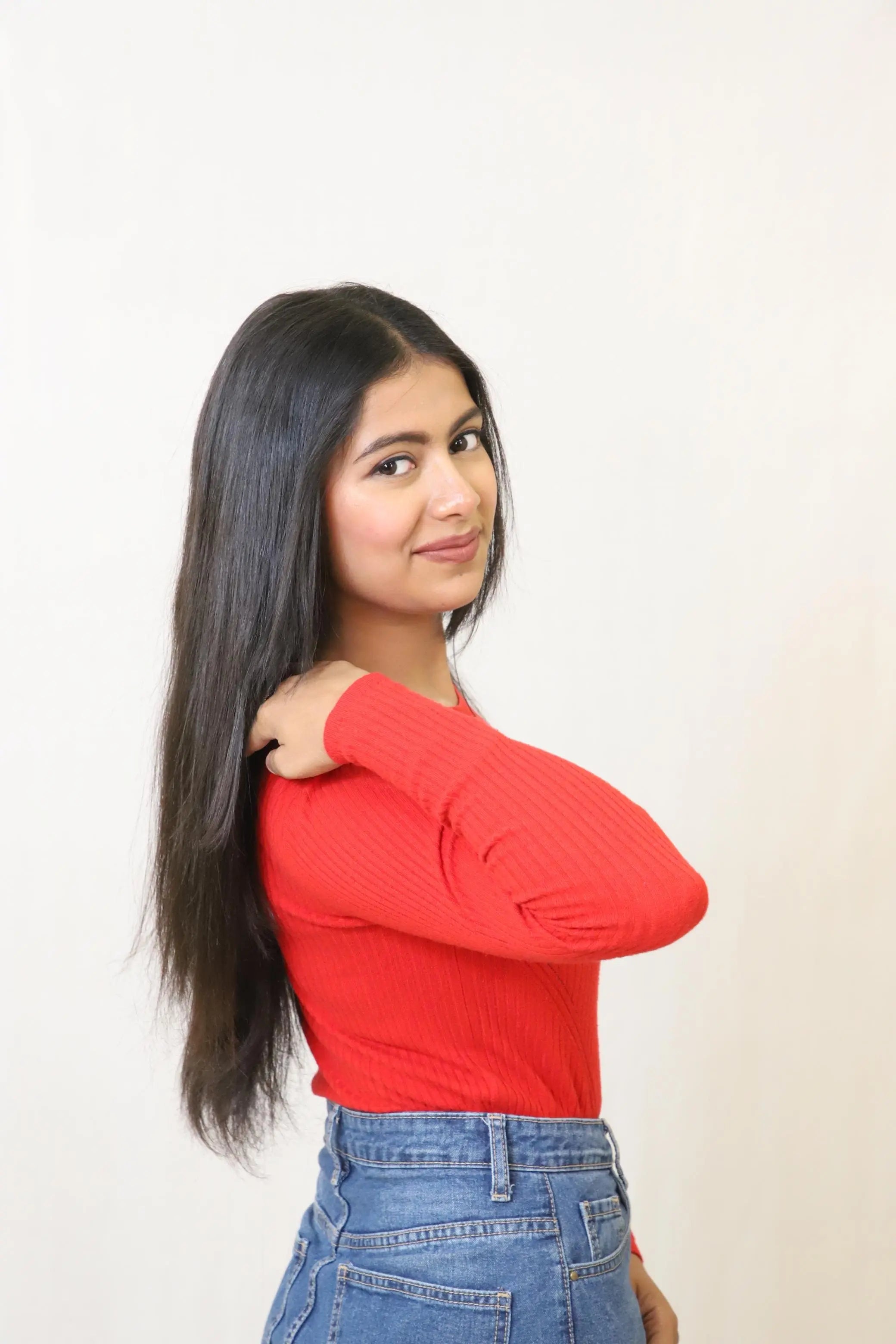 V-Shape Clip-In Volumizer | Back & Side Volume with Layered Fall | Remy Hair India Hair Extensions Luxe