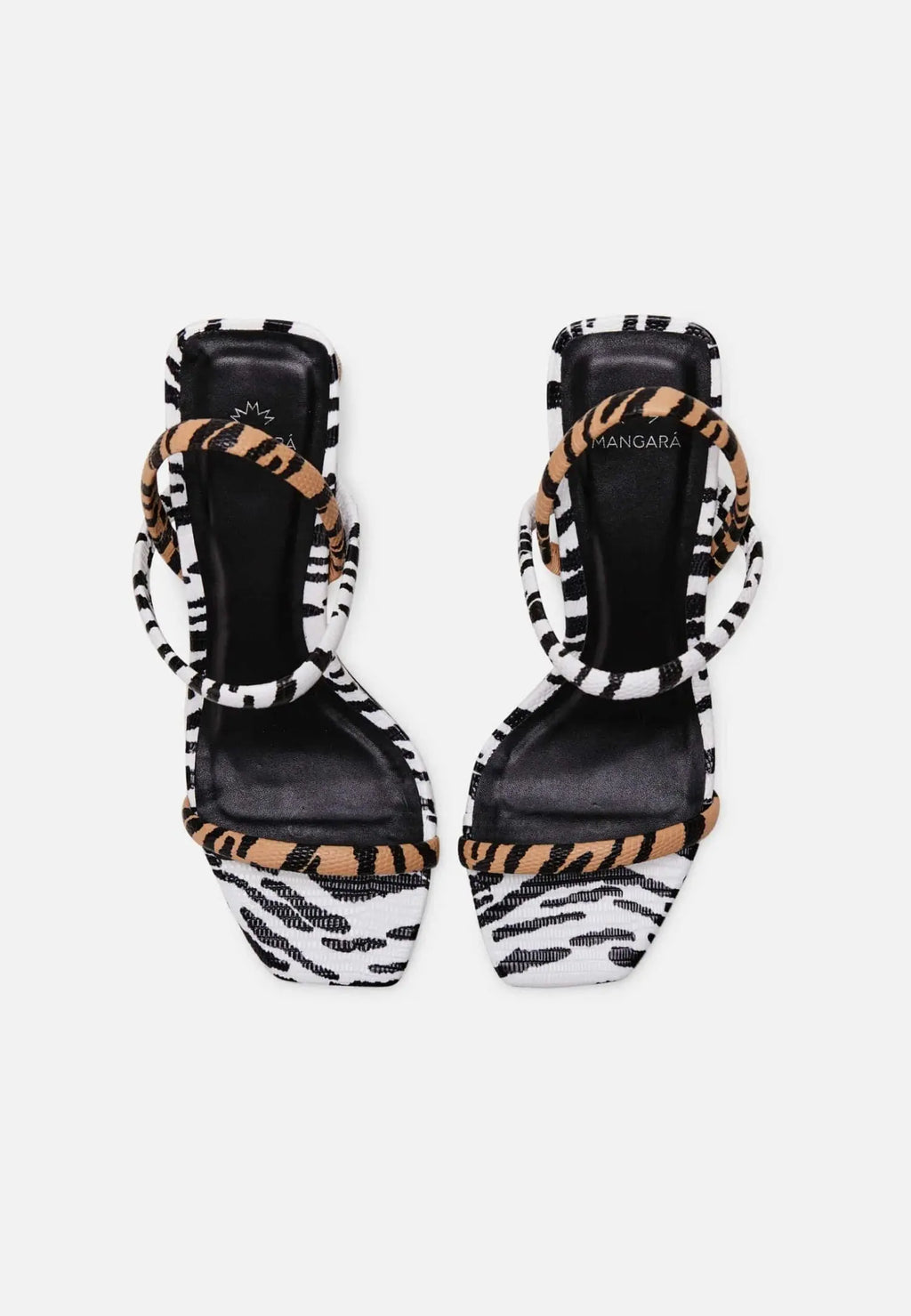 Palmito Animal Print Calf Leather Sandals – 6.5cm Block Heel Mangará Atelier
